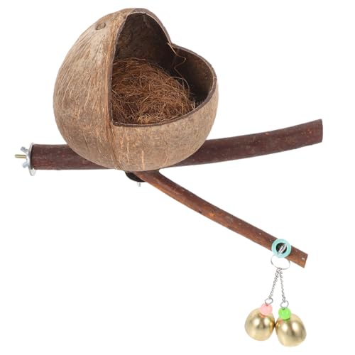 Milisten 340g Bird Cage Nest Aus Natürlicher Kokosnussschale Mit Sitzstange Bequemer Schlaf Und Brutplatz Für Papageien Und Kleintiere Für Vogelzucht Und Spielzeug Milisten 340g Bird Cage Nest Aus Natürlicher Kokosnussschale Mit Sitzstange Bequemer Schlaf Und Brutplatz Für Papageien Und Kleintiere Für Vogelzucht Und Spielzeug von Milisten