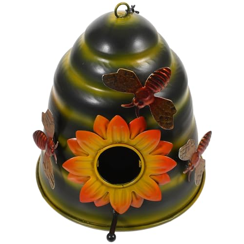 Milisten Bienenmotiv Vogelhaus Dekoratives Nistkästchen Für Kleine Vögel Für Garten Und Außenbereich Wärmendes Vogelhaus Hängend Kreative Gestaltung Orangefarbenes Design Milisten Bienenmotiv Vogelhaus Dekoratives Nistkästchen Für Kleine Vögel Für Garten Und Außenbereich Wärmendes Vogelhaus Hängend Kreative Gestaltung Orangefarbenes Design von Milisten