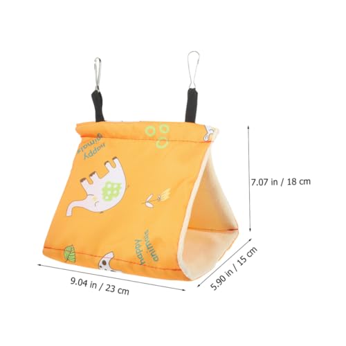 Milisten Warmer Vogelkäfig Schlafplatz Hängendes Vogelnest Hängematte für Kleine und Mittelgroße Vögel und Kleintiere mit Baumwoll Material und Aufhängehaken Winter Kuschelbett für von Milisten