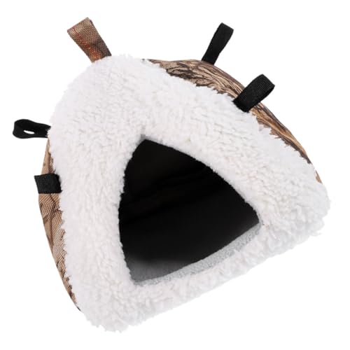 Milisten Warmes Nest Versteck Hamsterbett Haustier Hängehabitate Hamsterhaus Kuschel Winterzubehör Dekorative Hamsterhütte Chinchilla Zubehör Chinchilla Zubehör Baumwolle von Milisten