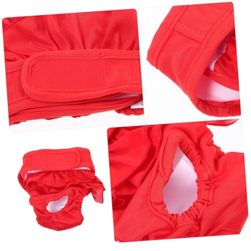 Milisten Waschbare Hundeschutzhose für Hündinnen Atmungsaktive Auslaufsichere Perioden Hose Wiederverwendbar Material in Elegantem Rot S Hygienische Schutzhose für Läufige Hunde Milisten Waschbare Hundeschutzhose für Hündinnen Atmungsaktive Auslaufsichere Perioden Hose Wiederverwendbar Material in Elegantem Rot S Hygienische Schutzhose für Läufige Hunde von Milisten