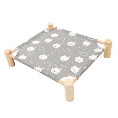 Milisten Washable Elevated Cat Bed Holz-hängematte Für Katzen Und Kleine Hunde Abnehmbar Pflegeleicht Für Innenräume Schickes Design Entspannender Schlafplatz Milisten Washable Elevated Cat Bed Holz-hängematte Für Katzen Und Kleine Hunde Abnehmbar Pflegeleicht Für Innenräume Schickes Design Entspannender Schlafplatz von Milisten