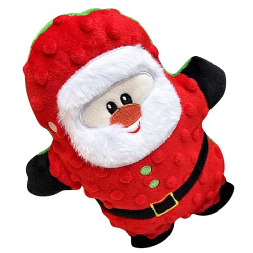 Milisten Weihnachtshundespielzeug mit Weihnachtsmannmotiv Plüsch Quietschend Vielseitiges Spielzeug Welpenzubehör Milisten Weihnachtshundespielzeug mit Weihnachtsmannmotiv Plüsch Quietschend Vielseitiges Spielzeug Welpenzubehör von Milisten