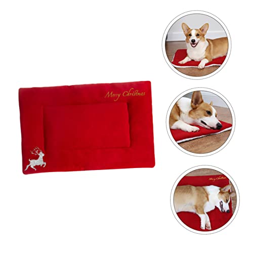 Milisten Weihnachtsmatte Für Haustiere Weihnachten Urlaub Schlafen Verdickt Plüschig Waschbar Welpenbett Weihnachtliches Hundebett Nest Groß Nickerchen Schaum Selbst Unterlage Stoff Rot Milisten Weihnachtsmatte Für Haustiere Weihnachten Urlaub Schlafen Verdickt Plüschig Waschbar Welpenbett Weihnachtliches Hundebett Nest Groß Nickerchen Schaum Selbst Unterlage Stoff Rot von Milisten