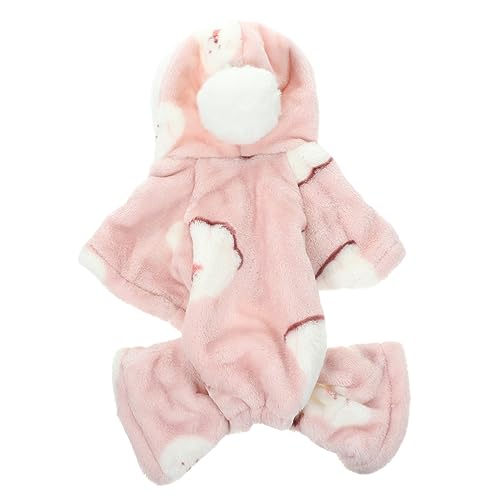 Milisten Winter Hundebekleidung Für Kleine Hunde Kuschelige Plüschjacke Mit Kapuze Atmungsaktiv Und Bequem Für Kaltes Wetter Dekoratives Design von Milisten