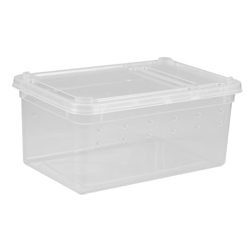 Milisten Kleine Reptilien-zuchtbox Atmungsaktive Futterbox Aus Kunststoff Einzigartig Für Spinnen Eidechsen Schildkröten Frösche Und Praktisches Zubehör Für Reptilienfreunde von Milisten