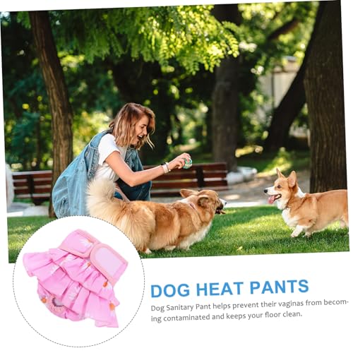 Milisten Wiederverwendbare Windeln für Hündinnen Weiche Saugfähige Periodenhöschen Waschbar und Komfortabel für Läufigkeit Inkontinenz und Reisen in Verschiedenen von Milisten