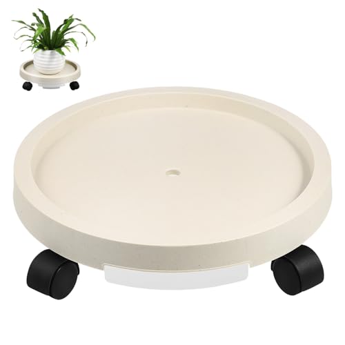 Milisten Rollender Pflanzenständer Mit Wasserspeicherndem Untersetzer Mobiler Pflanzenroller Für Innenräume Und Belastbar Für Töpfe Milisten Rollender Pflanzenständer Mit Wasserspeicherndem Untersetzer Mobiler Pflanzenroller Für Innenräume Und Belastbar Für Töpfe von Milisten