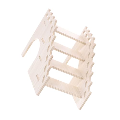 Milisten Holzleiter Für Hamster Nagetierspielzeug Aus Hochwertigem Holz Meerschweinchenleiter Als Versteck Und Plattform Haustierleiter Für Kleintiere Hölzernes von Milisten