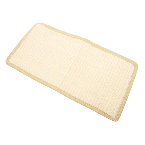 Milisten kratzbaum für Katzen Sisalkratzer für Katzen Sisal Cat Kratzplatte Katzen-Kratzunterlage Katzenkratzer für drinnen Sofa Katzenkratzbrett Kratzunterlage für Katzen aus Sisal Beige von Milisten