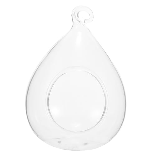 Milisten Transparentes Glaskugel-Terrarium Für Haushalt Hängeterrarium Für Luftpflanzen -Terrarium Zum Aufhängen Innenbereich Sukkulenten-pflanztopf Tisch-glasterrarium Für Pflanzen von Milisten
