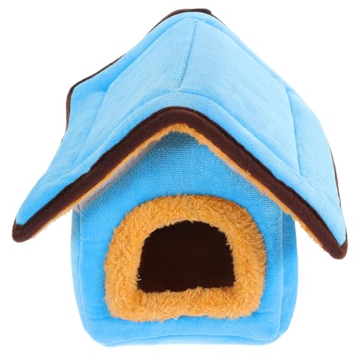 Milisten warmes Haustierbett drinnen Hamster Versteck klein Nest Chinchilla-Accessoire Haushalt Chinchilla- multifunktionales Chinchillabett Chinchillahaus Stoff von Milisten
