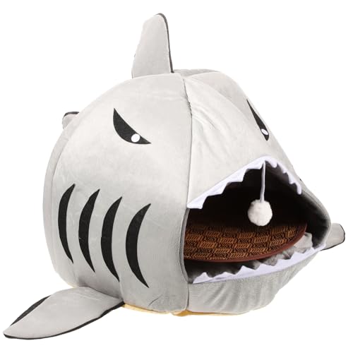 Pet Shark Den Schlafhaus Für Katzen Warmes Haustierbett Hai-katzenbett Katzenhaus Im Einfachen Stil Haustier Warmes Kätzchenhöhle Kätzchen Ruhenest Haustier Höhle Oxford-Boden Milisten Pet Shark Den Schlafhaus Für Katzen Warmes Haustierbett Hai-katzenbett Katzenhaus Im Einfachen Stil Haustier Warmes Kätzchenhöhle Kätzchen Ruhenest Haustier Höhle Oxford-Boden Milisten von Milisten