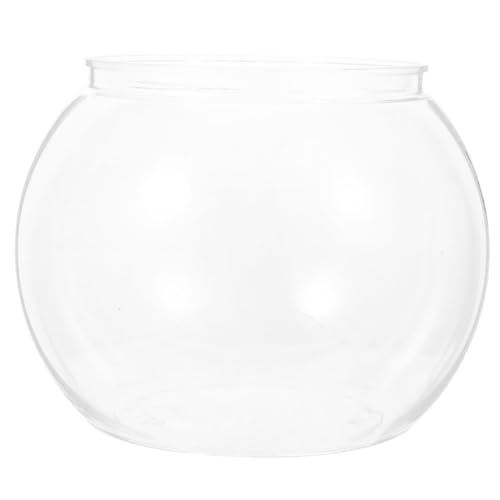 transparentes Goldfischglas kleine Fischschale aus Plastik Bonsaischale Lotusblume Mini Fischglas Flache Glasschale Terrarium mit Glasschale Blumenvase Aquarium das Haustier MILISTEN transparentes Goldfischglas kleine Fischschale aus Plastik Bonsaischale Lotusblume Mini Fischglas Flache Glasschale Terrarium mit Glasschale Blumenvase Aquarium das Haustier MILISTEN von Milisten