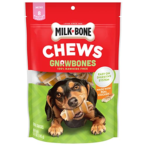 Leckerlis für Hunde, Milkknochen, lang anhaltend, Verknotete Knochen, 32 Mini Treats, rot von Milk-Bone