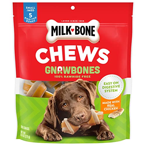 Leckerlis für Hunde, Milkknochen, lang anhaltend, Verknotete Knochen, 5 Small/Medium Treats, rot von Milk-Bone