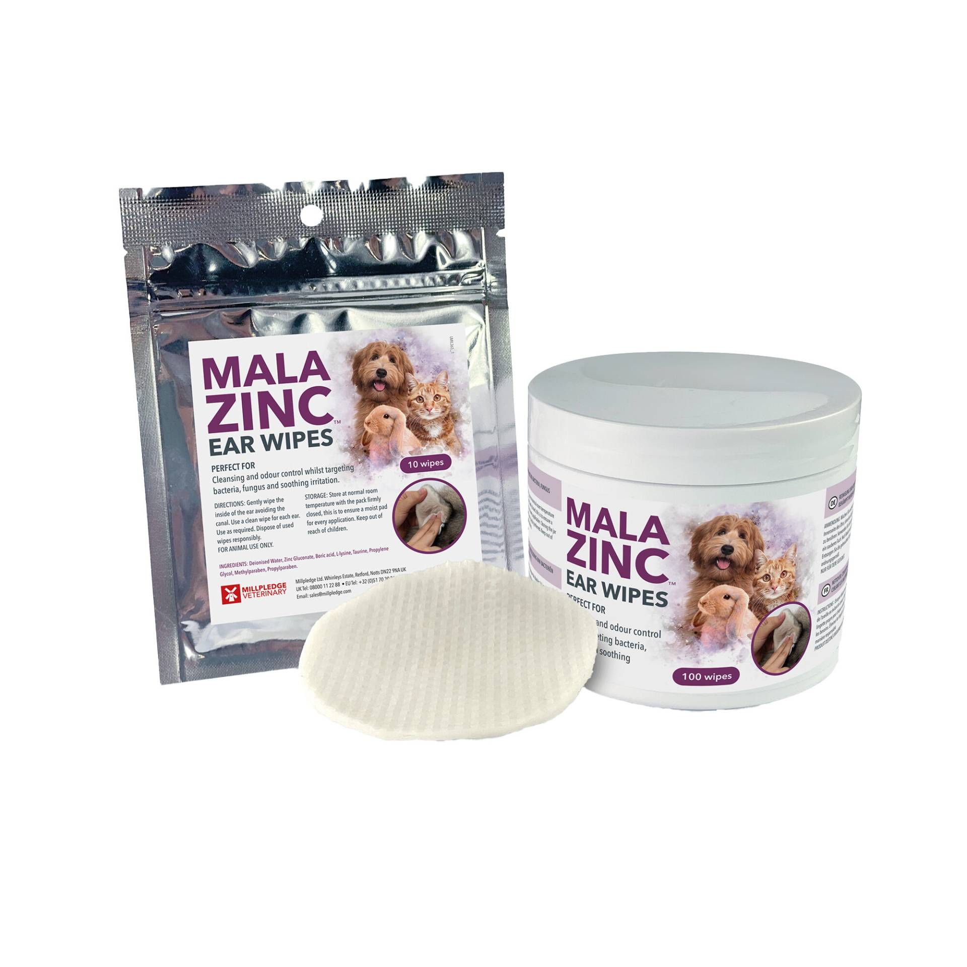 Malazinc Ohrentücher - 5 x 10 Stück Malazinc Ohrentücher - 5 x 10 Stück von Millpledge