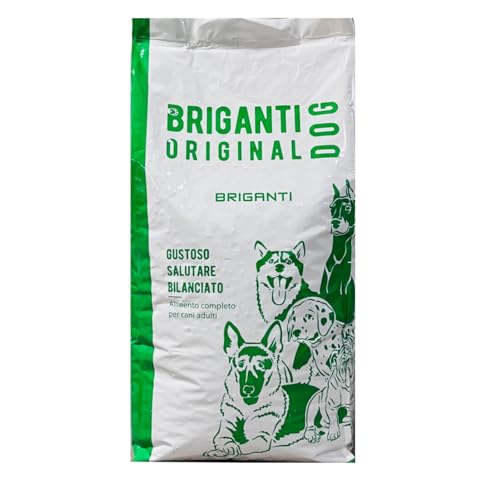 Trockenfutter für erwachsene Hunde, 20 kg, komplettes italienisches Futter, 24% Proteine, mit Vitaminen und Mineralien, ohne Farbstoffe und ohne Konservierungsstoffe (20 kg) von Millstore
