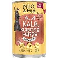 Milo & Mia Kalb, Kürbis & Hirse 24x400 g von Milo & Mia