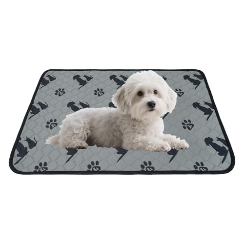 MilyaDE Wiederwaschbare Unterlage für Hunde Katzen Schlafmatte Saugfähig rutschfest Waschbar Haustierbett Urinunterlage Kuschelplatz, 50 * 68cm von MilyaDE