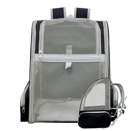 Cat Backpack, Portable Pet Carrier with Large Caliber Opening, Travel Friendly Pet Supplies, Non Slip Bottom for Small & Medium Cats, Dogs and Other Animals von Mimoqk