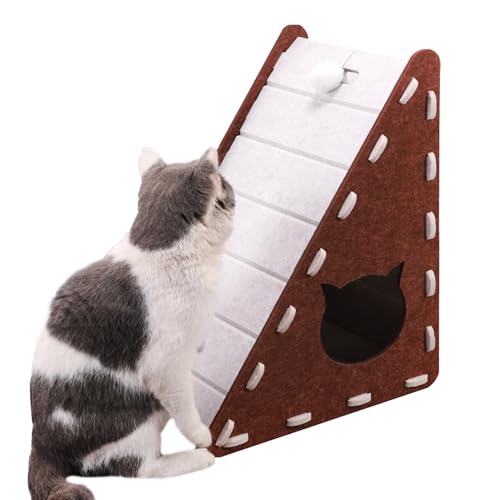 Cat Scratcher, Triangle Shape Scratcher, Triangular Shape Activity Board, Anti Wear Exterior, Compact Grey Design, Indoor Climbing and Relaxation Fun for Kittens and Cats Cat Scratcher, Triangle Shape Scratcher, Triangular Shape Activity Board, Anti Wear Exterior, Compact Grey Design, Indoor Climbing and Relaxation Fun for Kittens and Cats von Mimoqk