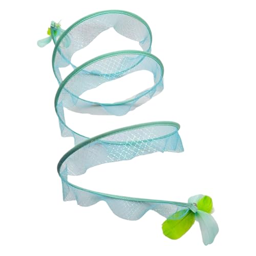 Cats Tunnel, Pet Chasing Pipe, Foldable Cat Tunnel, S Shaped Design with Feather Bell, Portable Maze for Indoor and Outdoor Fun, Boredom Relief Kitten Training, 19.69x9.84 Inches Cats Tunnel, Pet Chasing Pipe, Foldable Cat Tunnel, S Shaped Design with Feather Bell, Portable Maze for Indoor and Outdoor Fun, Boredom Relief Kitten Training, 19.69x9.84 Inches von Mimoqk