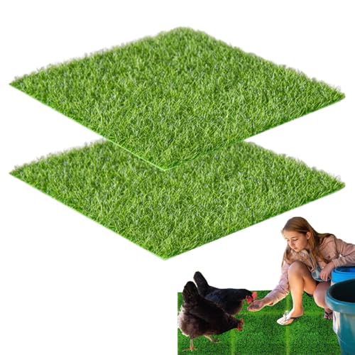 Chickens Nesting Box Pads, 2 Pieces Washable Artificial Grass Carpet, Reusable Soft Turf Mat for Nest Floors, Pet Roosting, Garden, Backyard, and Lawns, 11.81x11.81 Inches Chickens Nesting Box Pads, 2 Pieces Washable Artificial Grass Carpet, Reusable Soft Turf Mat for Nest Floors, Pet Roosting, Garden, Backyard, and Lawns, 11.81x11.81 Inches von Mimoqk