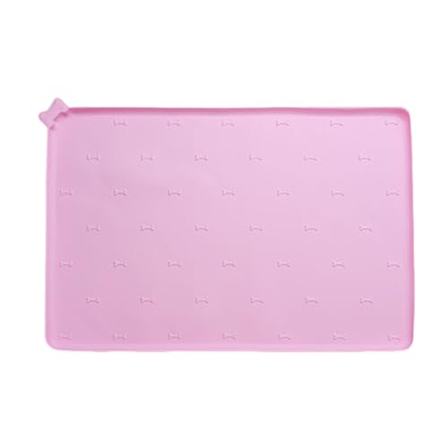 Feeding Mat, Food Dispenser Pad, 15.7x23.6x0.39 Inches Silicone Non-Slip Foldable Fast Drying Anti-Spill Water Bowl Mat, Cat Feeding Mat for Dogs and Cats von Mimoqk
