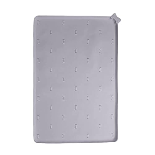Feeding Matte, Food Dispenser Pad, 15,7 x 23,6 x 0,39 Zoll, Silikon, rutschfest, faltbar, schnell trocknend, spritzwassergeschützt, Matte, Katzenfeeding-Matte für Hunde und Katzen Feeding Matte, Food Dispenser Pad, 15,7 x 23,6 x 0,39 Zoll, Silikon, rutschfest, faltbar, schnell trocknend, spritzwassergeschützt, Matte, Katzenfeeding-Matte für Hunde und Katzen von Mimoqk