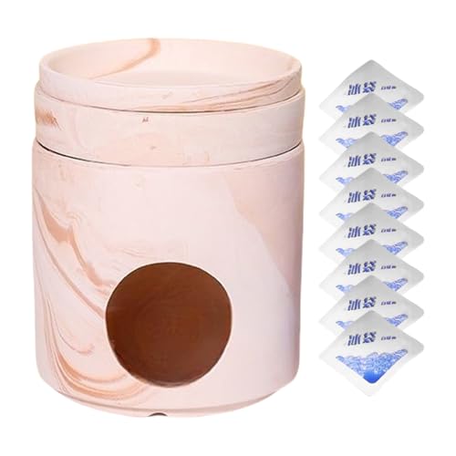 Hamster Hut, Ice Cooling Nest, Chinchilla Hide Out, Eight Ice Packs inklusive, Portable Play and Rest Area, Travel -Friendly Shelter for Small Pets, 5,28 x 5,28 x 6,42 Zoll Hamster Hut, Ice Cooling Nest, Chinchilla Hide Out, Eight Ice Packs inklusive, Portable Play and Rest Area, Travel -Friendly Shelter for Small Pets, 5,28 x 5,28 x 6,42 Zoll von Mimoqk