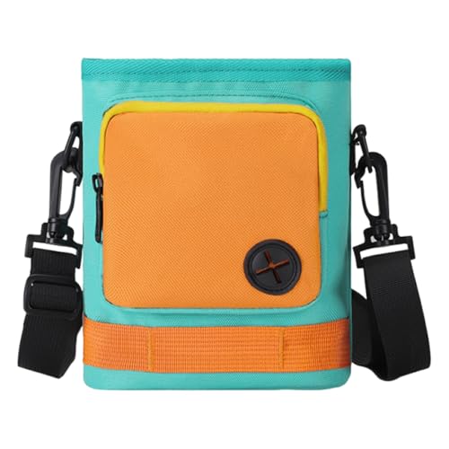 Hund behandelt Beutel - 6,89 Zoll Welpen -Snack -Tasche zum Training, tragbares Fanny -Paket mit verstellbarem Schultergurt, Haustier -Trainingsbeutel zum Wandern, Black Oxford, Gebrauch im Freien von Mimoqk
