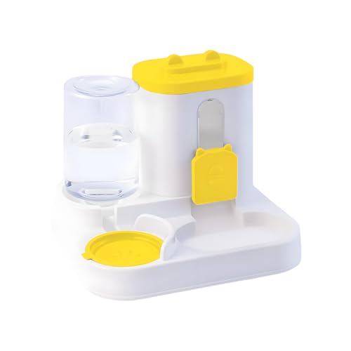 Katzenfutter- und Wasserspender-2-in-1-Haustier-Fütterungsstation für eine einfache Flüssigkeitszufuhr, große Kapazität mit verschüttetem Design, automatische Wasserversorgung im Innenbereich im Freie Katzenfutter- und Wasserspender-2-in-1-Haustier-Fütterungsstation für eine einfache Flüssigkeitszufuhr, große Kapazität mit verschüttetem Design, automatische Wasserversorgung im Innenbereich im Freie von Mimoqk