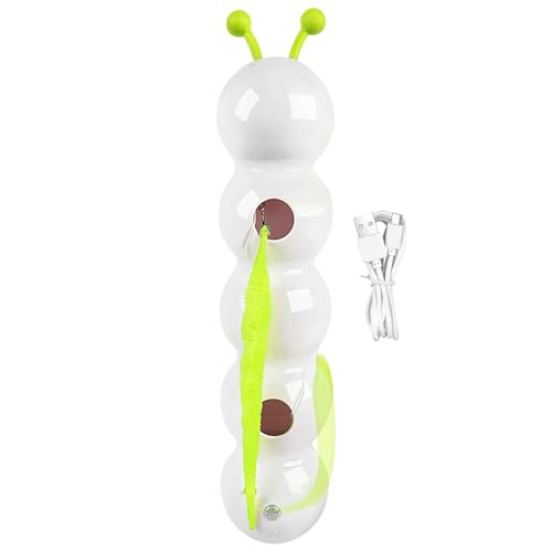 Mimoqk Cat Toy, Automatic Toy, Smart Caterpillar, Electric Pet Supplies, Interactive Play Device, Engaging Exercise Gadget, Fun Entertainment for Jumping Boredom Relief Hunting, 15,75 x 3 Zoll Mimoqk Cat Toy, Automatic Toy, Smart Caterpillar, Electric Pet Supplies, Interactive Play Device, Engaging Exercise Gadget, Fun Entertainment for Jumping Boredom Relief Hunting, 15,75 x 3 Zoll von Mimoqk
