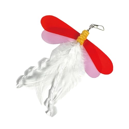 Mimoqk Cat Toys With Feathers, Dragonfly Cat Teaser Wand Toy, Interactive Pet Accessories for Indoor Cats, Teasing Wand Toy With Feather Replacement For Small And Big Pets Mimoqk Cat Toys With Feathers, Dragonfly Cat Teaser Wand Toy, Interactive Pet Accessories for Indoor Cats, Teasing Wand Toy With Feather Replacement For Small And Big Pets von Mimoqk