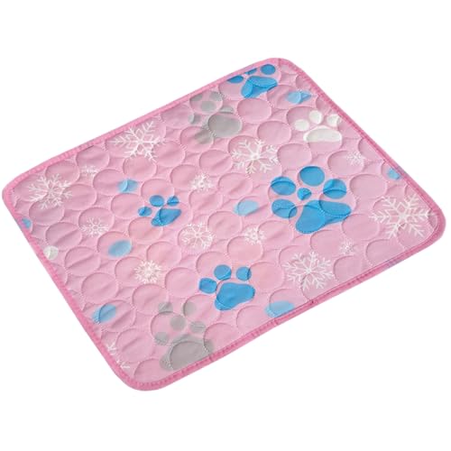 Mimoqk Hundekühlmatte Für Drinnen | Waschbare Kühlmatte Aus Eiserseide Für Haustiere | Klappbare 60x50 cm Matte Für Wohnung Balkon Terrasse Schlafzimmer Mimoqk Hundekühlmatte Für Drinnen | Waschbare Kühlmatte Aus Eiserseide Für Haustiere | Klappbare 60x50 cm Matte Für Wohnung Balkon Terrasse Schlafzimmer von Mimoqk