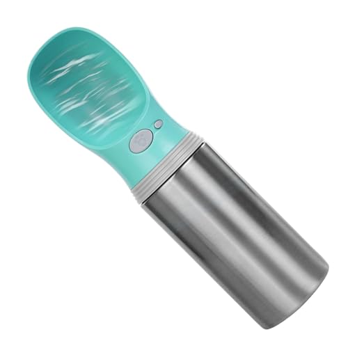 Mimoqk Hundetrinkflaschen | 400ml Edelstahl Trinkflasche Für Hunde | Auslaufsicher Für Spaziergang, Reise, Auto Und Mimoqk Hundetrinkflaschen | 400ml Edelstahl Trinkflasche Für Hunde | Auslaufsicher Für Spaziergang, Reise, Auto Und von Mimoqk