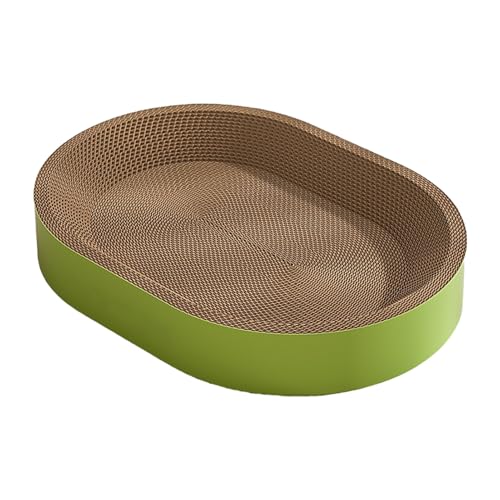Mimoqk Kratzbrett Aus Pappe - Kratzpad Schale und Nest für Hauskatzen - Kratzschutz Möbelschützer Kratzplatz Kratzkissen Für Wohnung Balkon Wohnzimmer Schlafzimmer Ecke Fensterbank von Mimoqk