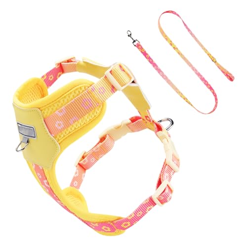Mimoqk Leichtes Hundegeschirr, Geschirr für Spaziergänge mit Hunden | Verstellbares Halsband, atmungsaktiv, auslaufsicher, für Behinderte, kleine und große Tiere Mimoqk Leichtes Hundegeschirr, Geschirr für Spaziergänge mit Hunden | Verstellbares Halsband, atmungsaktiv, auslaufsicher, für Behinderte, kleine und große Tiere von Mimoqk