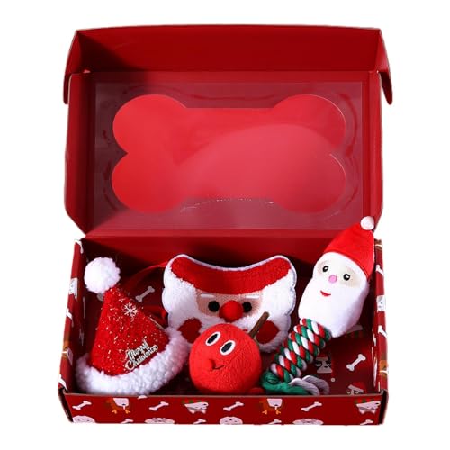 Mimoqk Santa Puppy Toys for Teething, Interactive Christmas Dog Chew Toys, Treat Ball and Squeaky Dog Toys for Puppies, Dogs, Cats, and Kittens, Fun and Engaging Holiday Rope Toys Mimoqk Santa Puppy Toys for Teething, Interactive Christmas Dog Chew Toys, Treat Ball and Squeaky Dog Toys for Puppies, Dogs, Cats, and Kittens, Fun and Engaging Holiday Rope Toys von Mimoqk