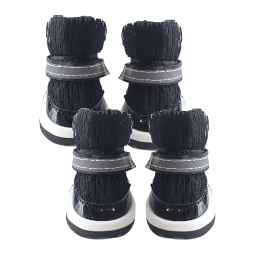 Mimoqk Schutzschuhe für Hunde für brennende Böden | Stiefel für Welpen, hitzebeständig – Pfotenschutz 4-teilig für Outdoor, , Wandern, Camping Mimoqk Schutzschuhe für Hunde für brennende Böden | Stiefel für Welpen, hitzebeständig – Pfotenschutz 4-teilig für Outdoor, , Wandern, Camping von Mimoqk