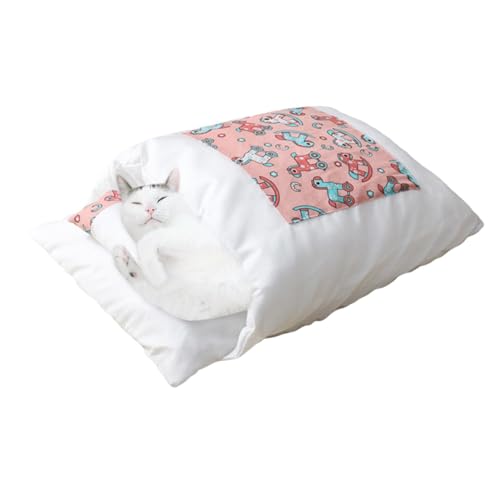 Mimoqk Taschenbett für Katzen, Schlafsack für Haustiere | Orthopädisches warmes Bett für Katzen, weiches, abnehmbares Bett für Haustiere, Schlafzubehör für Katzen Mimoqk Taschenbett für Katzen, Schlafsack für Haustiere | Orthopädisches warmes Bett für Katzen, weiches, abnehmbares Bett für Haustiere, Schlafzubehör für Katzen von Mimoqk