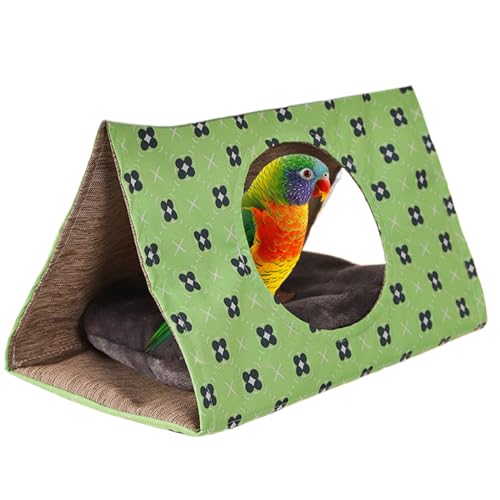 Mimoqk Vogelbett Für Käfig, Kratzfeste Höhlen Vogelschaukel Für Papageien, Käfigzubehör Und Schlafhaus Für Sittiche, Nymphensittiche Und Kleine Vögel Mimoqk Vogelbett Für Käfig, Kratzfeste Höhlen Vogelschaukel Für Papageien, Käfigzubehör Und Schlafhaus Für Sittiche, Nymphensittiche Und Kleine Vögel von Mimoqk