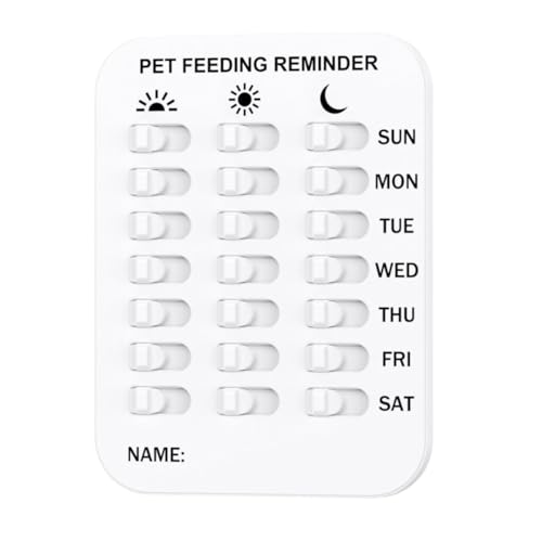 PET FED SCHLECHT - CAT FEEDING REMINGER FÜR DIE TAGEN ROUTINE, HAUSKÜCHTLICHE UNBEWERNUNG MIT SECISCHER INDIKATOR UND MAGNET, HUNDE REMINGER -Display für Apartment -Kühlschrankwohnheim, einfaches Trac PET FED SCHLECHT - CAT FEEDING REMINGER FÜR DIE TAGEN ROUTINE, HAUSKÜCHTLICHE UNBEWERNUNG MIT SECISCHER INDIKATOR UND MAGNET, HUNDE REMINGER -Display für Apartment -Kühlschrankwohnheim, einfaches Trac von Mimoqk