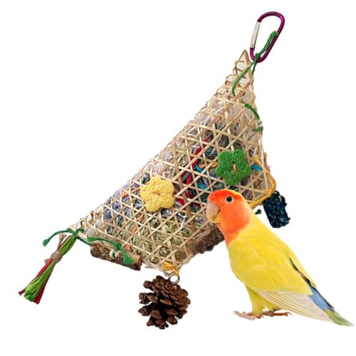 Parrot Enrichment Shredding Toy, Bird Chewing Trainer, Natural Foraging Stimulation, Colorful Boredom Release Design, ausgezeichnet zum Breeding Indoor Outdoor Aviary Cage Play Parrot Enrichment Shredding Toy, Bird Chewing Trainer, Natural Foraging Stimulation, Colorful Boredom Release Design, ausgezeichnet zum Breeding Indoor Outdoor Aviary Cage Play von Mimoqk