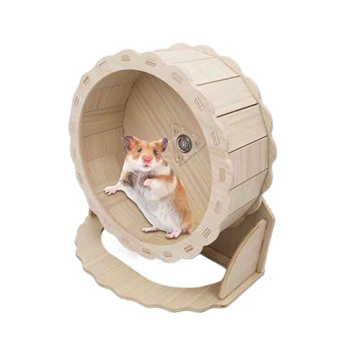 Quiet Hamster Wheel, Small Pet Exercise, Chew Toy, Quiet Running Saucer, Natural Habitat Simulation, Climbing Enrichment, Sturdy Non Slip, Suitable for Hamsters Pets von Mimoqk