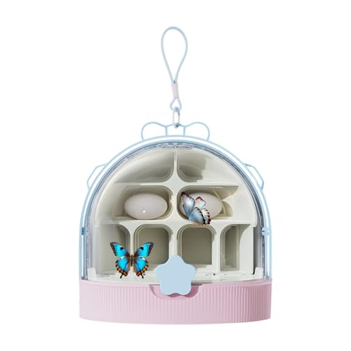 Reptiles Habitat, Frog Cage, Silkworm Keeper, Clear Escape-Proof Ventilated, Safe Habitat, 7.09x7.09x7.48in, Ideal for Backyard Hunting and Classroom Projects, Pink/Purple/Yellow Reptiles Habitat, Frog Cage, Silkworm Keeper, Clear Escape-Proof Ventilated, Safe Habitat, 7.09x7.09x7.48in, Ideal for Backyard Hunting and Classroom Projects, Pink/Purple/Yellow von Mimoqk