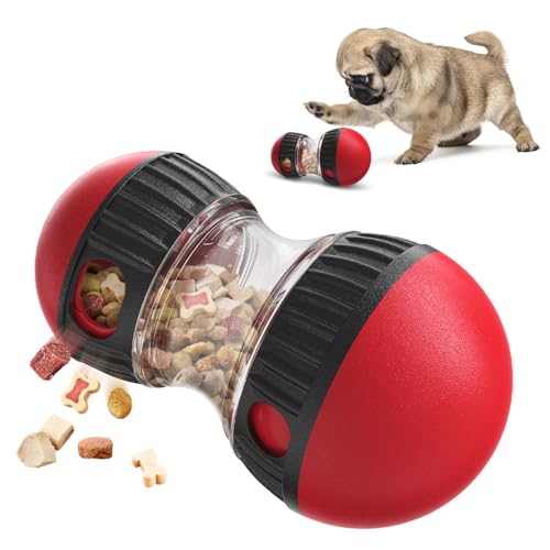 Mineup Interaktives Hundespielzeug Intelligenz, Rolling Feeder Hundespielzeug, Snackspender für Hunde, für Förderung der Intelligenz, Verbesserung der Verdauung von Mineup