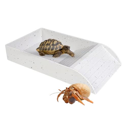 Mineup Wasserschale für Schildkröten, groß, 36 x 20 x 6 cm, rutschfeste Reptilien-Pool-Schüssel mit Rampe, Reptilien-Futterbox, wiederverwendbar, Wassernapf, Zubehör zum Sonnen, Füttern, Baden Mineup Wasserschale für Schildkröten, groß, 36 x 20 x 6 cm, rutschfeste Reptilien-Pool-Schüssel mit Rampe, Reptilien-Futterbox, wiederverwendbar, Wassernapf, Zubehör zum Sonnen, Füttern, Baden von Mineup