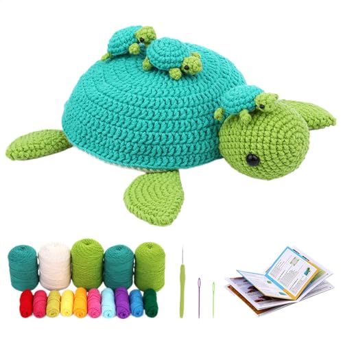 Häkelset Für Anfänger - Häkelpaket Für Anfänger - Häkeln Tiere D-IY Kit Für Erwachsene Und Kinder, Häkeln Starter Stricken Kit Schildkröte Für Komplette Anfänger Mit Schritt-für-Schritt-Anleitungen Häkelset Für Anfänger - Häkelpaket Für Anfänger - Häkeln Tiere D-IY Kit Für Erwachsene Und Kinder, Häkeln Starter Stricken Kit Schildkröte Für Komplette Anfänger Mit Schritt-für-Schritt-Anleitungen von Mingchengheng